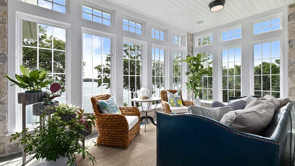 Elegant home with custom windows that improve style and curb appeal