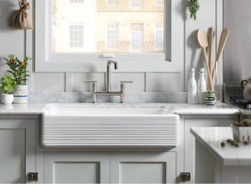 Porcelain Kitchen Sink with Kitchen Remodeling Contractors