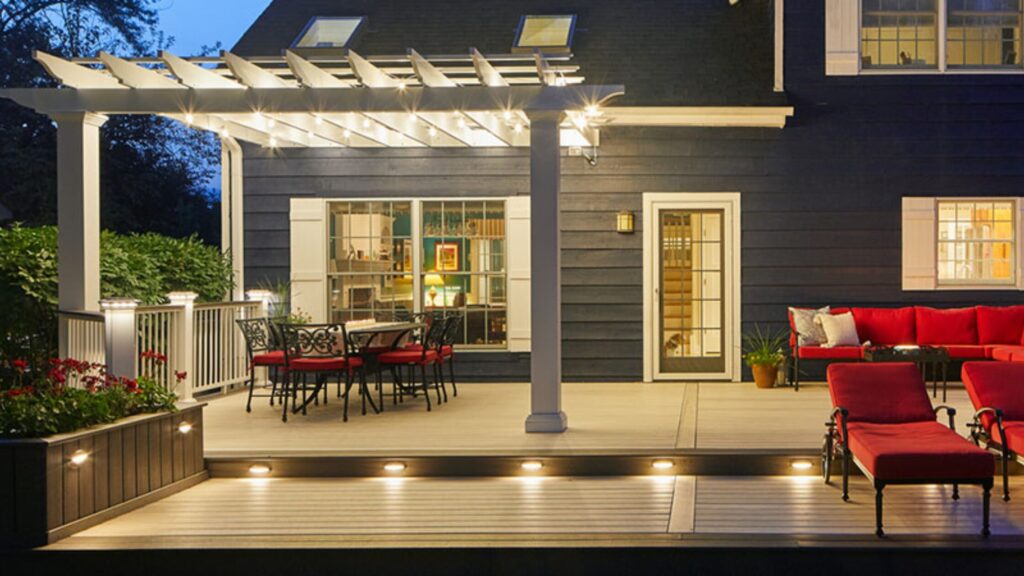 Porch lighting with ceiling fan and electrical outlets Lighting & Electrical Upgrades