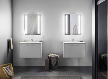 His and Her Bathroom Mirror Renovations