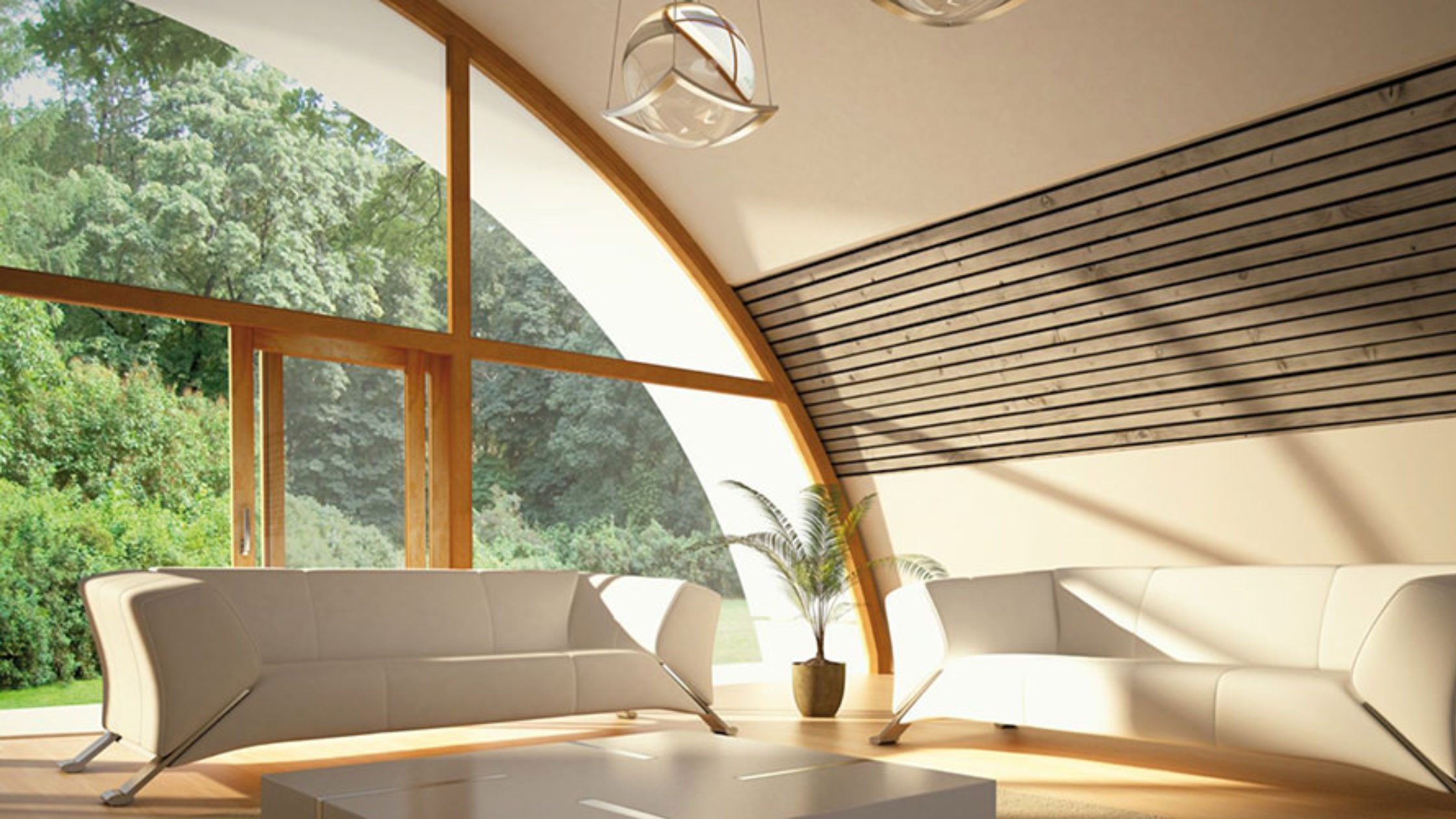 Sleek windows enhancing modern home design