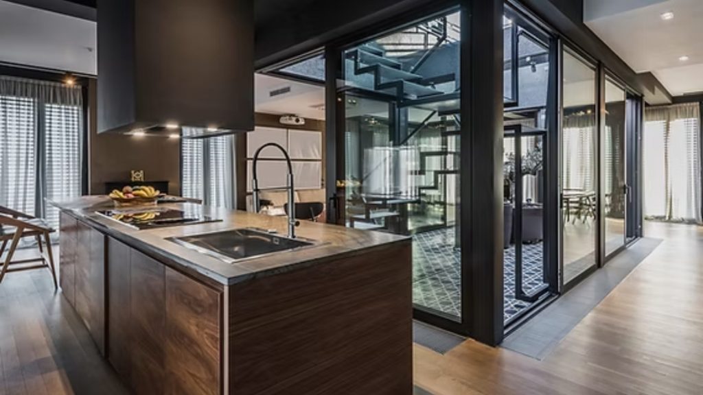 Non-toxic kitchen materials including natural stone, low-VOC paints, and formaldehyde-free plywood for a healthy home. Non-Toxic Materials for a Healthier Home