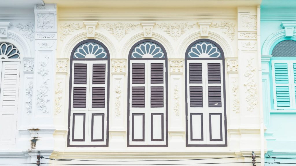 Traditional homes with classic windows that add charm and symmetry.