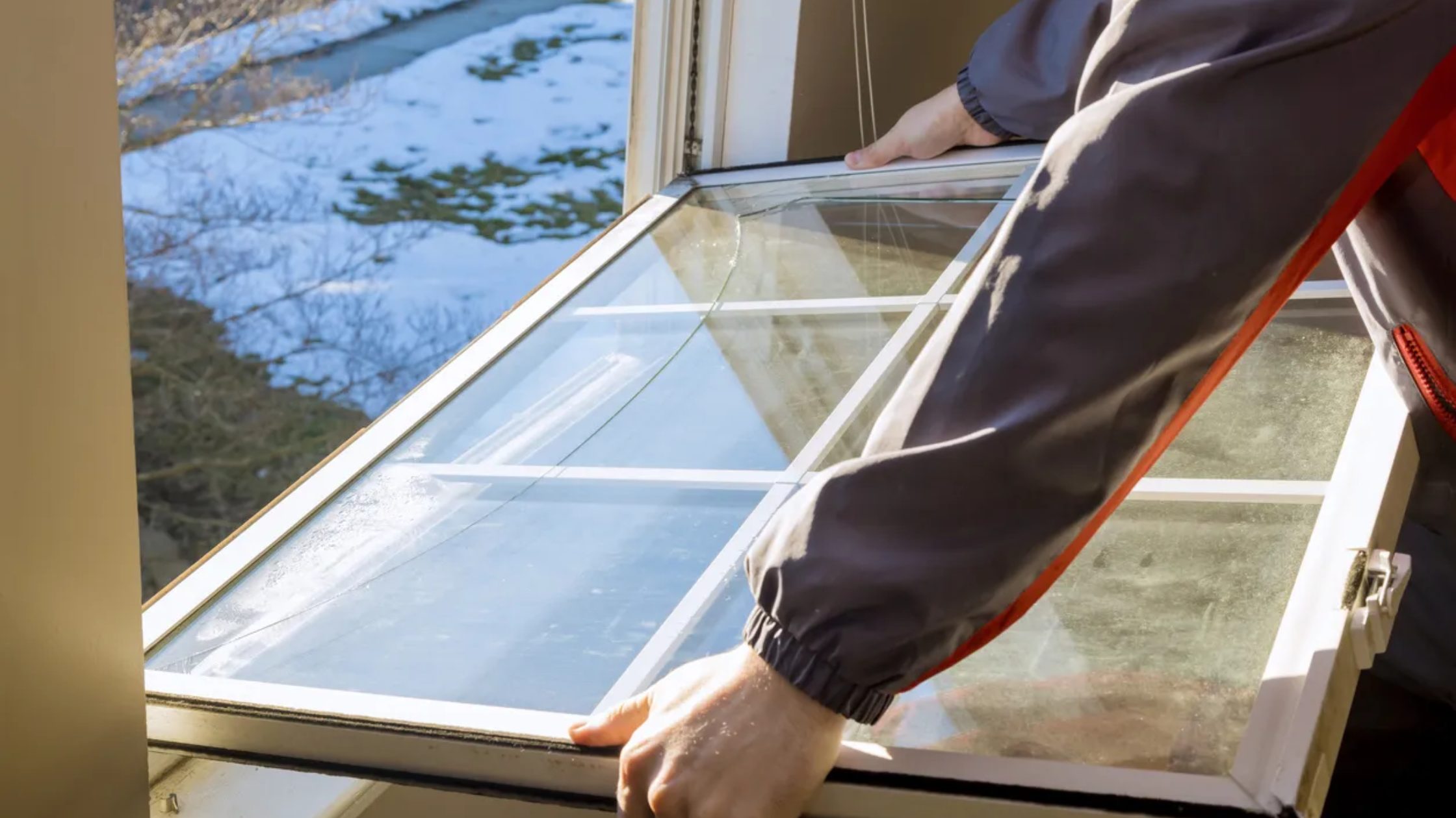 Preparing the opening and removing old windows.