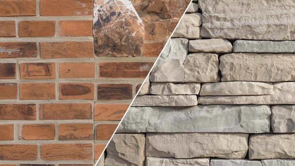 Brick and stone masonry material cost comparison