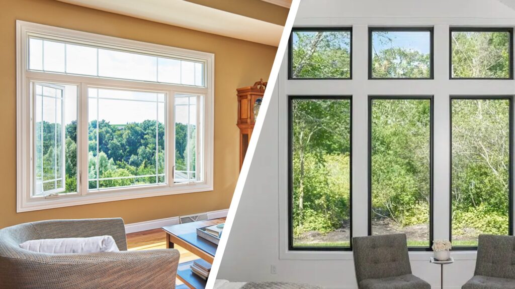 Comparison of custom vs standard windows
