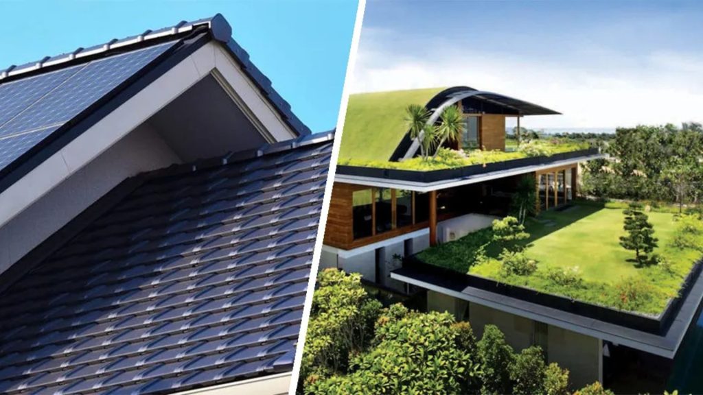 Choosing between flat and sloped roofs based on architectural style.