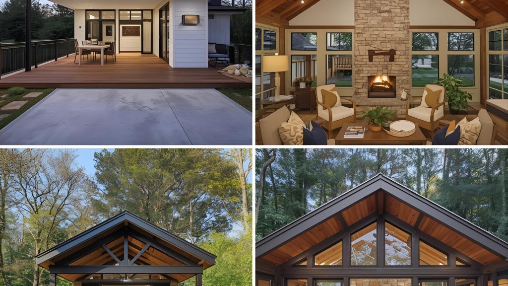 covered deck design inspiration Modern and rustic covered deck design inspiration