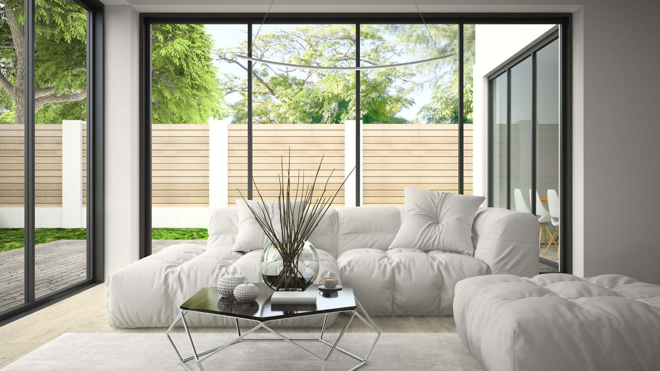 Energy-efficient windows improving insulation and reducing carbon footprint.