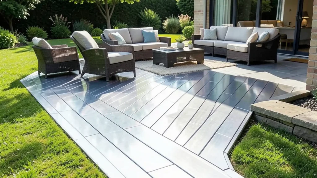Durable aluminum deck with sleek modern design