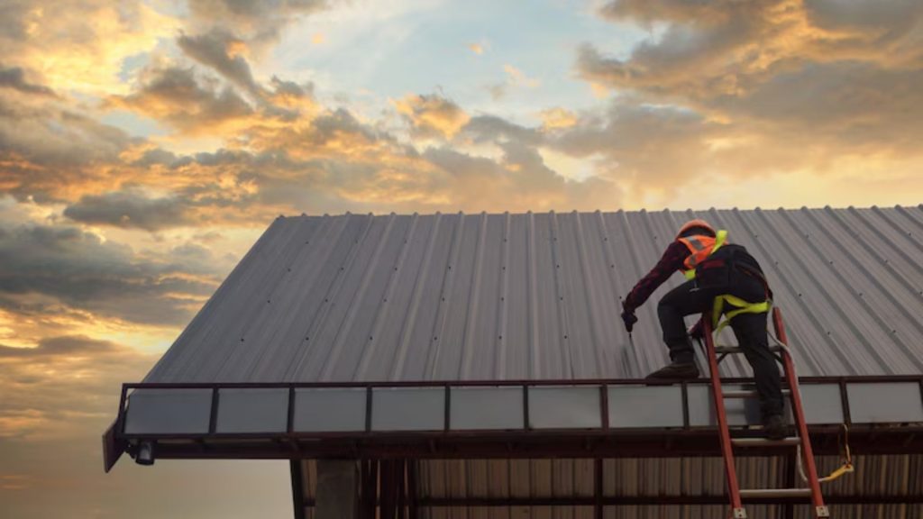 New roof installation with modern materials boosting energy efficiency