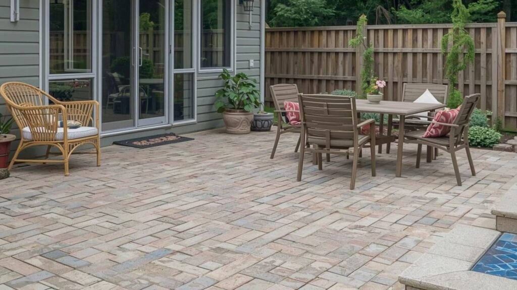 Durable patio paver patterns for entertainment areas Stylish patio paver patterns for comfort and visual design