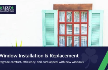 Professional window installation and replacement for energy efficiency
