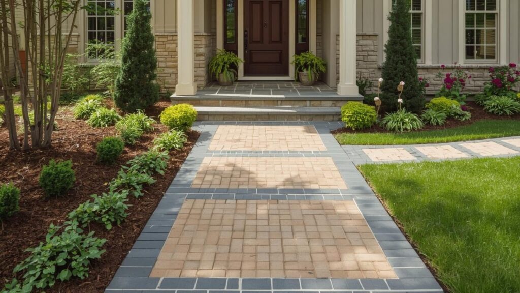 Trendy paver colors enhancing exterior design Neutral and modern paver colors for patios and driveways