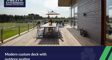Modern Custom dec with outdoor seating
