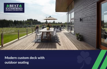 Modern Custom dec with outdoor seating