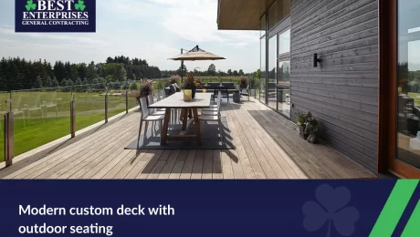 Modern Custom dec with outdoor seating