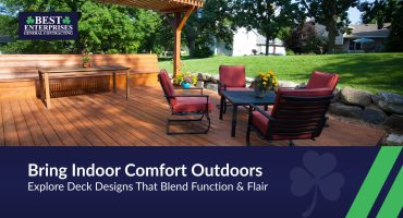 Transform Your Outdoors — Discover How to Balance Comfort and Style on Your Deck.