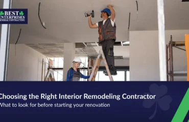 Tips for choosing the right contractor for interior renovations
