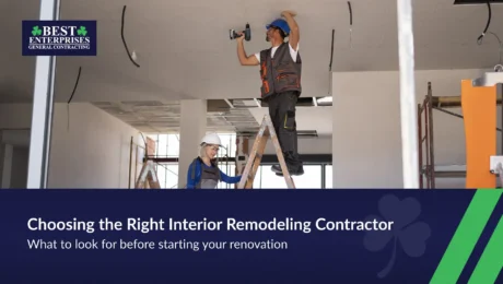 Tips for choosing the right contractor for interior renovations