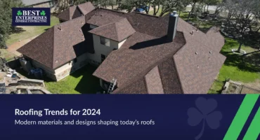 Roofing trends for 2024 featuring modern materials and styles