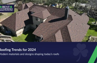 Roofing trends for 2024 featuring modern materials and styles