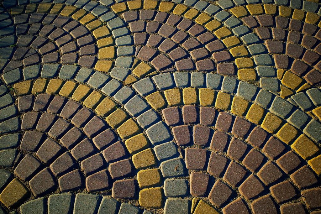 Different color, shape, and sizes of Pavers